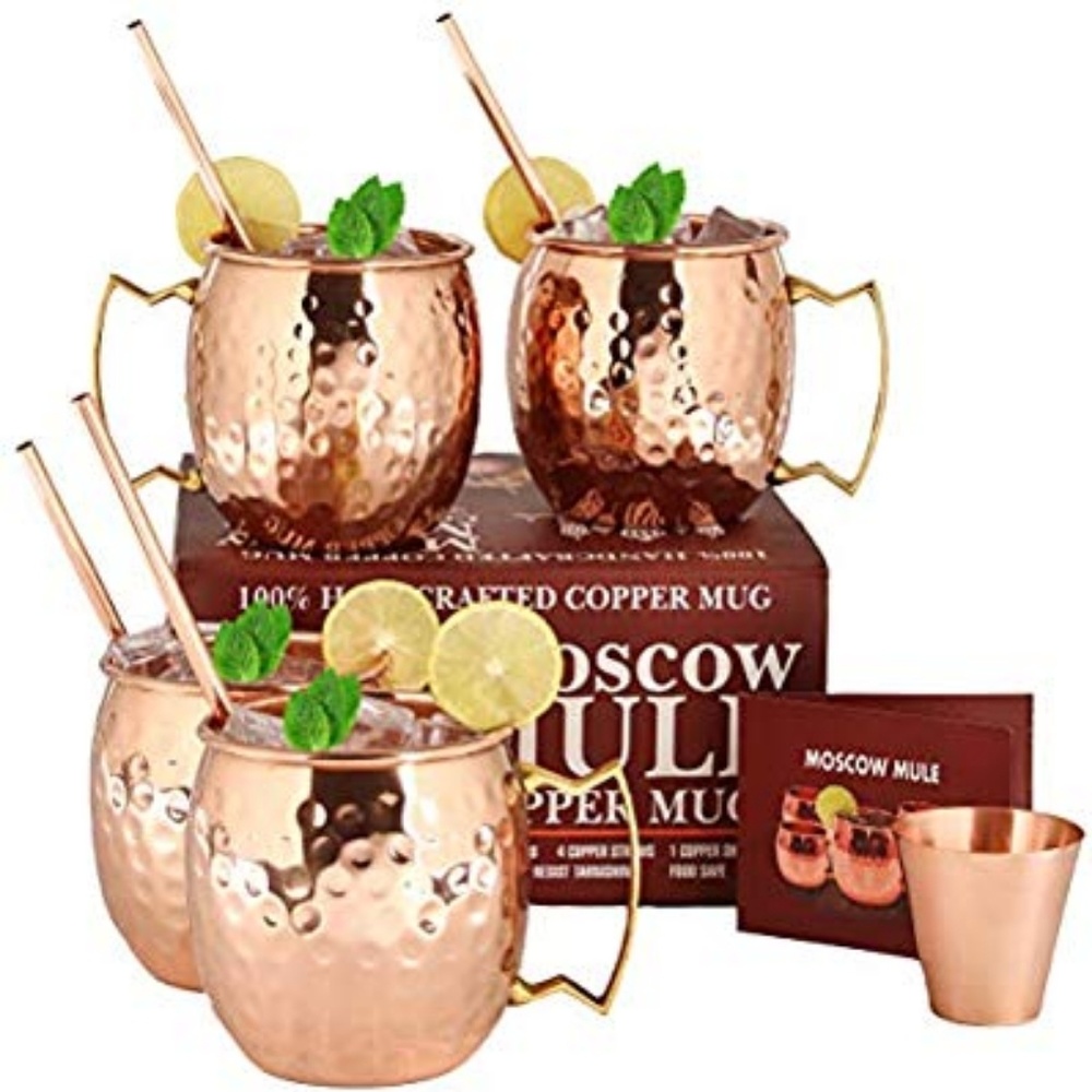 Moscow Copper Mugs - Set of 4